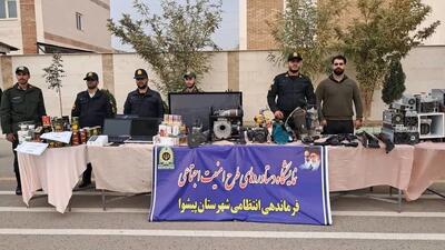  فیلم کشف سلاح، مواد مخدر و دستگیری اراذل و اوباش در پیشوا