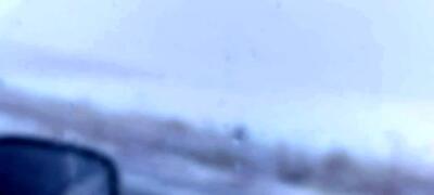  ویدئویی از بارش برف و کولاک در محور سقز - دیواندره