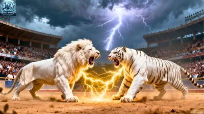  مستند حیات وحش؛ عناد سراسر خشم شیر سفید و ببر غول به قصد کشتن هم