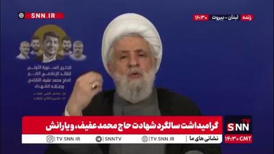  شیخ نعیم قاسم: دولت لبنان با سکوت در برابر تجاوز رژیم صهیونیستی اشتباه می‌کند
