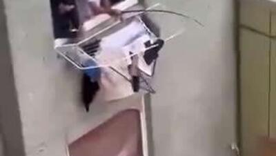  صحنه‌ای آخرالزمانی از یک ساختمان در آلمان