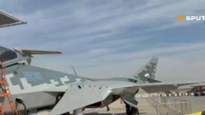  فناوری روسی هنگام رونمایی برای اولین بار در نمایشگاه هوایی بین‌المللی دبی در مقابل عموم مردم جهان