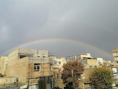  رنگین کمان زیبا در کرج