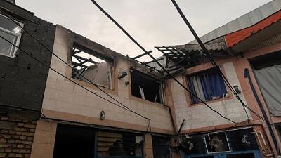  انفجار در پشت بام یک منزل مسکونی در رشت + تصاویر