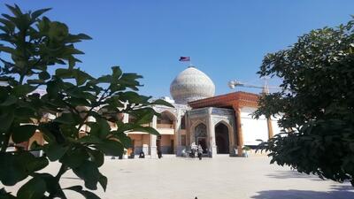  نمایی از آرامگاه امامزاده سید میر محمد(ع) در شیراز + عکس و فیلم