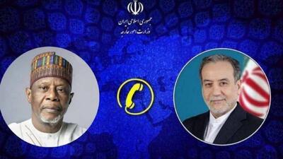  گفتگوی تلفنی وزیر امور خارجه کشورمان با وزیر خارجه نیجر