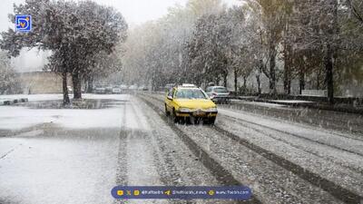  دومین برف پاییزی در تهران بارید + ویدیو