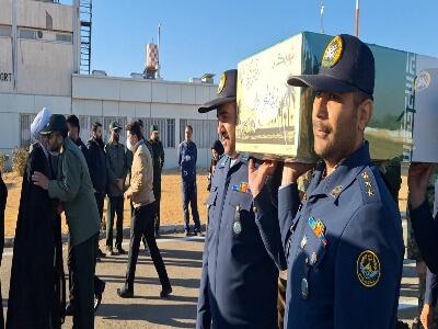  کاروان «عطر یاس» با پیکر ۸ شهید گمنام وارد همدان شد