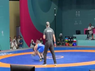  اسماعیلی  اولین طلای کشتی را صید کرد