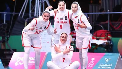  صدرنشینی تیم ملی بسکتبال سه‌به‌سه بانوان ایران با شکست الجزایر و صعود مقتدرانه به نیمه نهایی