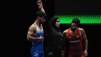  مدال برنز ارزشمند احمدی‌وفا در کشتی فرنگی؛ شکست قهرمان جهان از آذربایجان