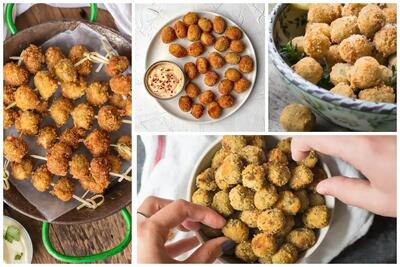  پیش غذای ساده و سریع / طرز تهیه زیتون سوخاری خوشمزه