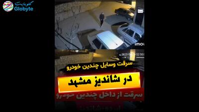  سرقت وسایل چندین خودرو در شاندیز مشهد