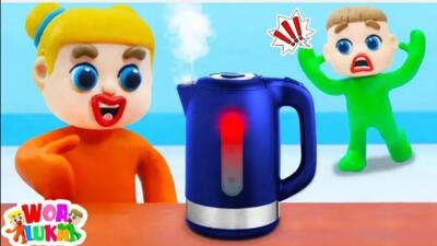  کارتون خمیر بازی کودکانه لوکا جدید | داستان بیادگیری نکات ایمنی