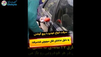  سرقت انواع خودرو با پیچ گوشتی به دلیل نداشتن قفل سوییچی ضدسرقت