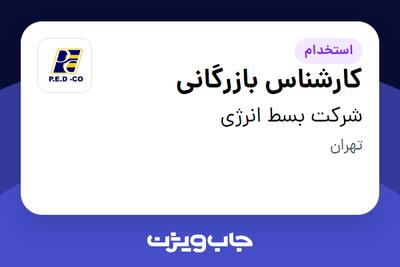  استخدام کارشناس بازرگانی - آقا در شرکت بسط انرژی