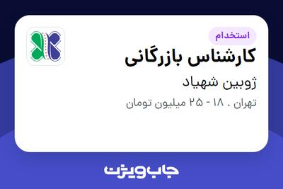  استخدام کارشناس بازرگانی در ژوبین شهیاد