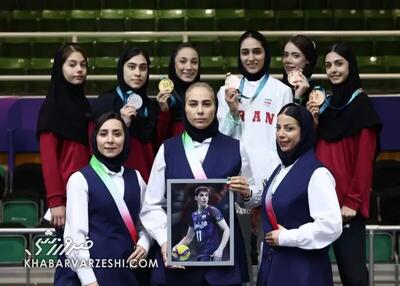  مدال دختران قهرمان تقدیم به صابر کاظمی +عکس