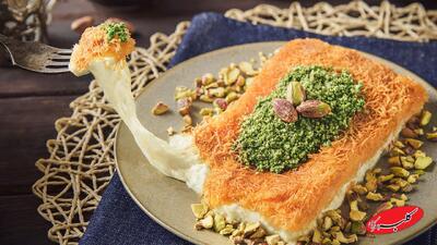  کنافه با شربت زعفران ؛ دسر ترکی برای دورهمی‌ها و عصرانه‌های خاص - کلبه سرگرمی