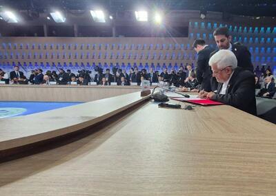  معاون اول رئیس‌جمهوری، سند همکاری اعضای شانگهای را امضا کرد + فیلم