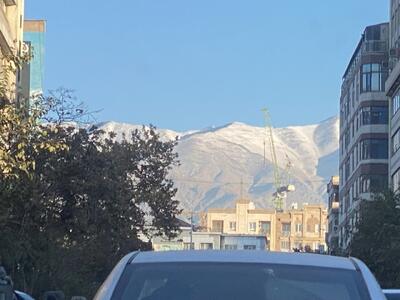  کوه‌های تهران سفیدپوش شد