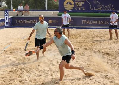  پایان راند اول تنیس ساحلی با حضور سوپراستار