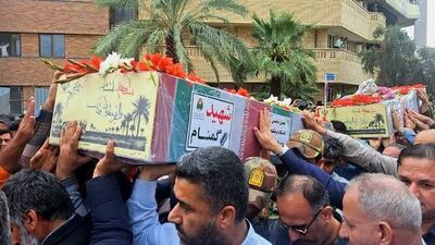  پیکر مطهر ۶ شهید گمنام وارد بوشهر شد