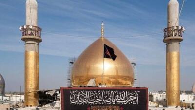  حرمین سامرا سیاهپوش شد