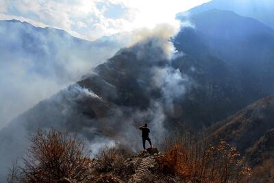  آب دریا هم وشتاز را خاموش نکرد/ آتش‌سوزی منطقه حفاظت‌شده چهارباغ و جنگل‌های الیت به هفدهمین روز رسید | اقتصاد24