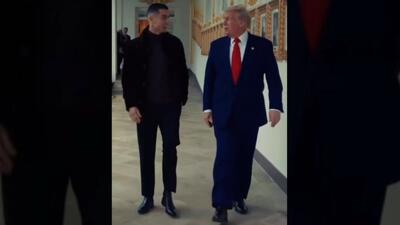  ویدیوی اکانت کاخ سفید از دیدار کریستیانو رونالدو و ترامپ