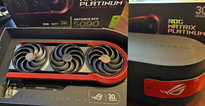  تصاویر آنباکسینگ کارت گرافیک ROG Matrix RTX 5090 ایسوس منتشر شد