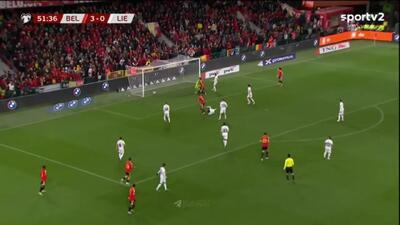  ویدیو: گل چهارم بلژیک به لیختن اشتاین توسط براندون مشلی