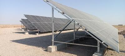  نخستین نیروگاه ۱۰۰ کیلوواتی خورشیدی در تایباد به بهره‌برداری رسید
