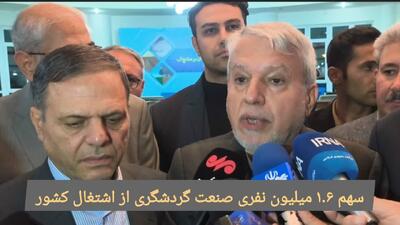  فیلم | وزیر:سهم ۱.۶ دهم میلیون نفری صنعت گردشگری از اشتغال کشور