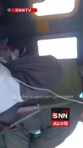  تولد نوزاد عجول در بالگرد هلال‌احمر