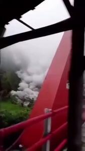  فوران دوباره آتشفشان سمرو؛ آسمان شرق اندونزی سرخ شد