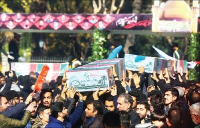  تشییع پیکر ۳۰۰ شهید گمنام در سراسر کشور