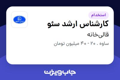  استخدام کارشناس ارشد سئو در قالی‌خانه