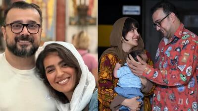  طنازی موناکرمی همسر سپند امیرسلیمانی در پشت صحنه نمایش