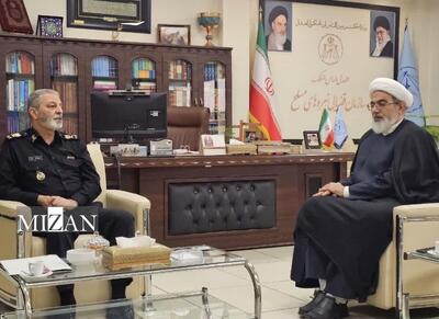  رئیس ستاد کل نیرو‌های مسلح با رئیس سازمان قضایی نیرو‌های مسلح دیدار کرد
