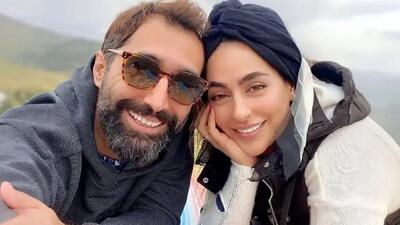  استایل متفاوت سمانه پاکدل و هادی کاظمی با اکسسوری‌های خاص در اکران فیلم