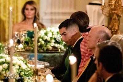  ویدیو| حضور رونالدو و جورجینا در مراسم شام ترامپ و بن سلمان! - پارس فوتبال