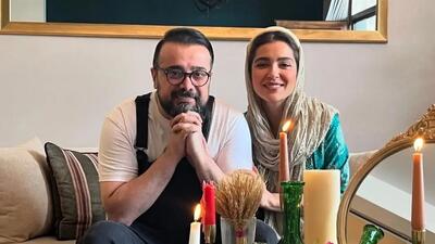  فیلم / نگاهی به چیدمان مینیمال خانه تازه عروس سینما مونا کرمی بعد از زایمان / از مبل ریلکسی بین بگ، تا شلف دیواری با نور مخفی و دکوراسیونی به سلیقه سپند امیر سلیمانی