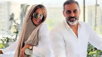  عکس /  عاشقانه‌ صبا تاجیک برای  علیرام نورایی : زنانه دوستت دارم و مردانه می‌مانم به پایت ...