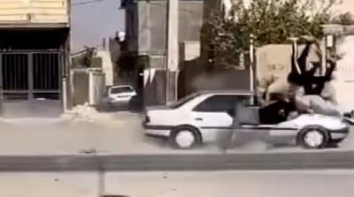  تصاویر وحشتناک زیر گرفتن گروهی در دهدشت!