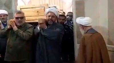  لحظات تشییع جنازه پسر کاظم صدیقی؛ چه کسانی بودند؟