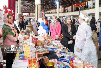  حضور همسر عراقچی در بازارچه وزارت خارجه