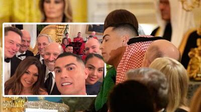  سلفی پربازدید کریستیانو رونالدو در کاخ سفید؛ با حضور ایلان ماسک، اینفانتینو و جورجینا / عکس