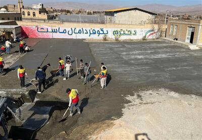  مدرسه دخترانه شهید اسدی تیتکانلو در 2 روز متحول شد/همت جهادی جوانان - تسنیم