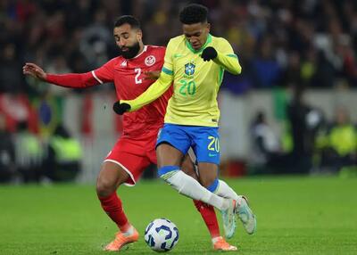  برزیل ۱-۱ تونس: پاکتا فرصت برد را سوزاند